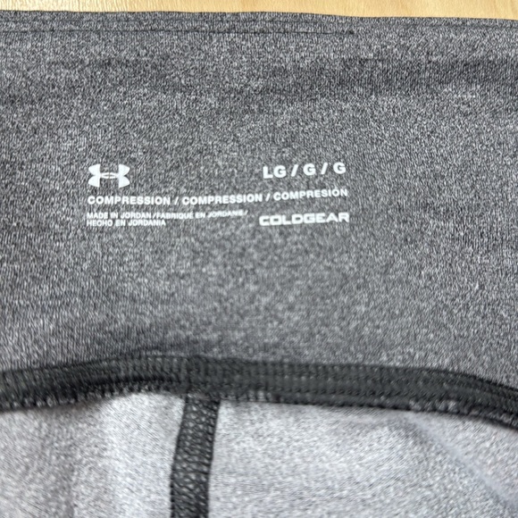 Under Armour Charcoal Gray Performance Compression Coldgear Leggings size large - Picture 3 of 5